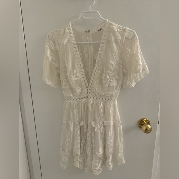 White Romper - Picture 2 of 3